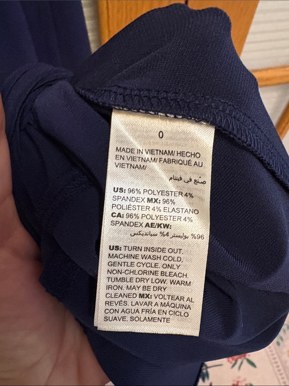 NWT Chico's 0 Navy Button-Front Maxi Shirt Dress - Picture 5 of 5
